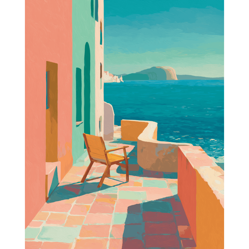 Sunny Patio | Paint by Numbers
