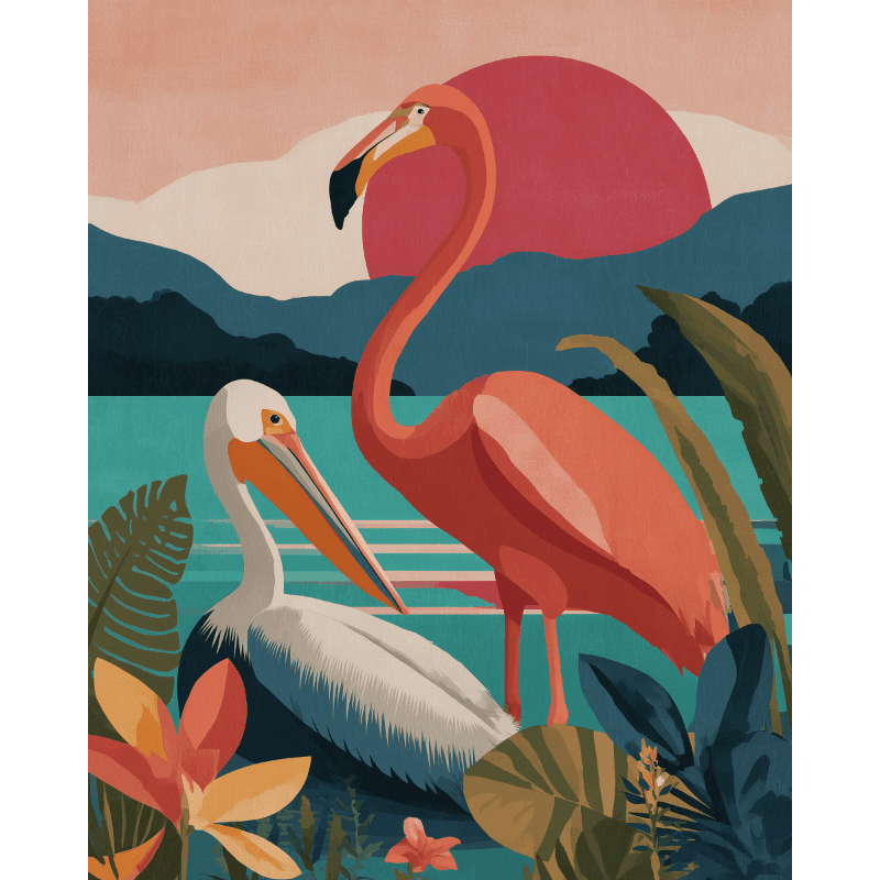 The Coral Horizon | Paint by Numbers