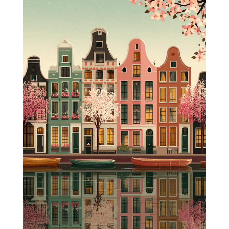 Spring in Amsterdam | Paint by Numbers
