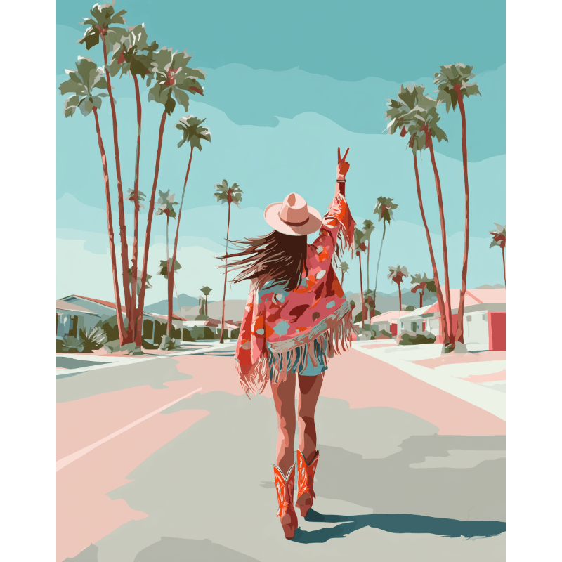 Party in the Desert | Paint by Numbers