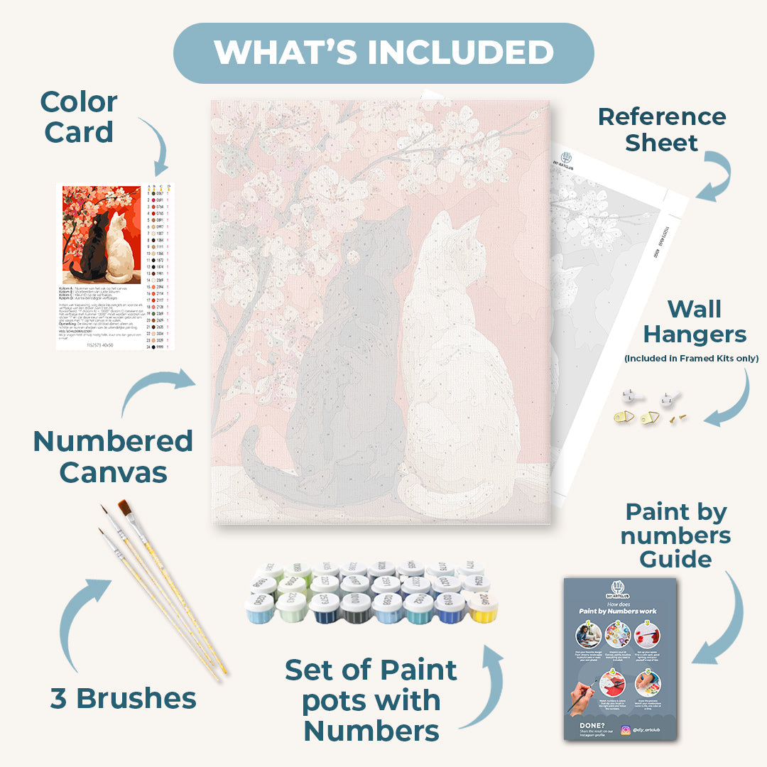 Together under Petals | Paint by Numbers