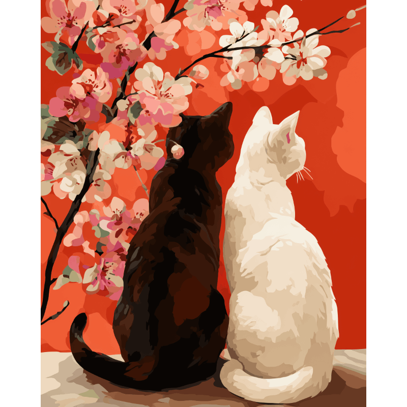 Together under Petals | Paint by Numbers