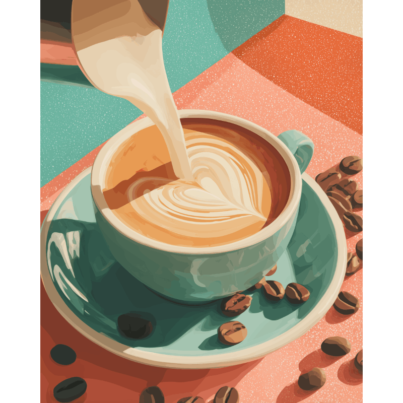 Coffee with Love | Paint by Numbers