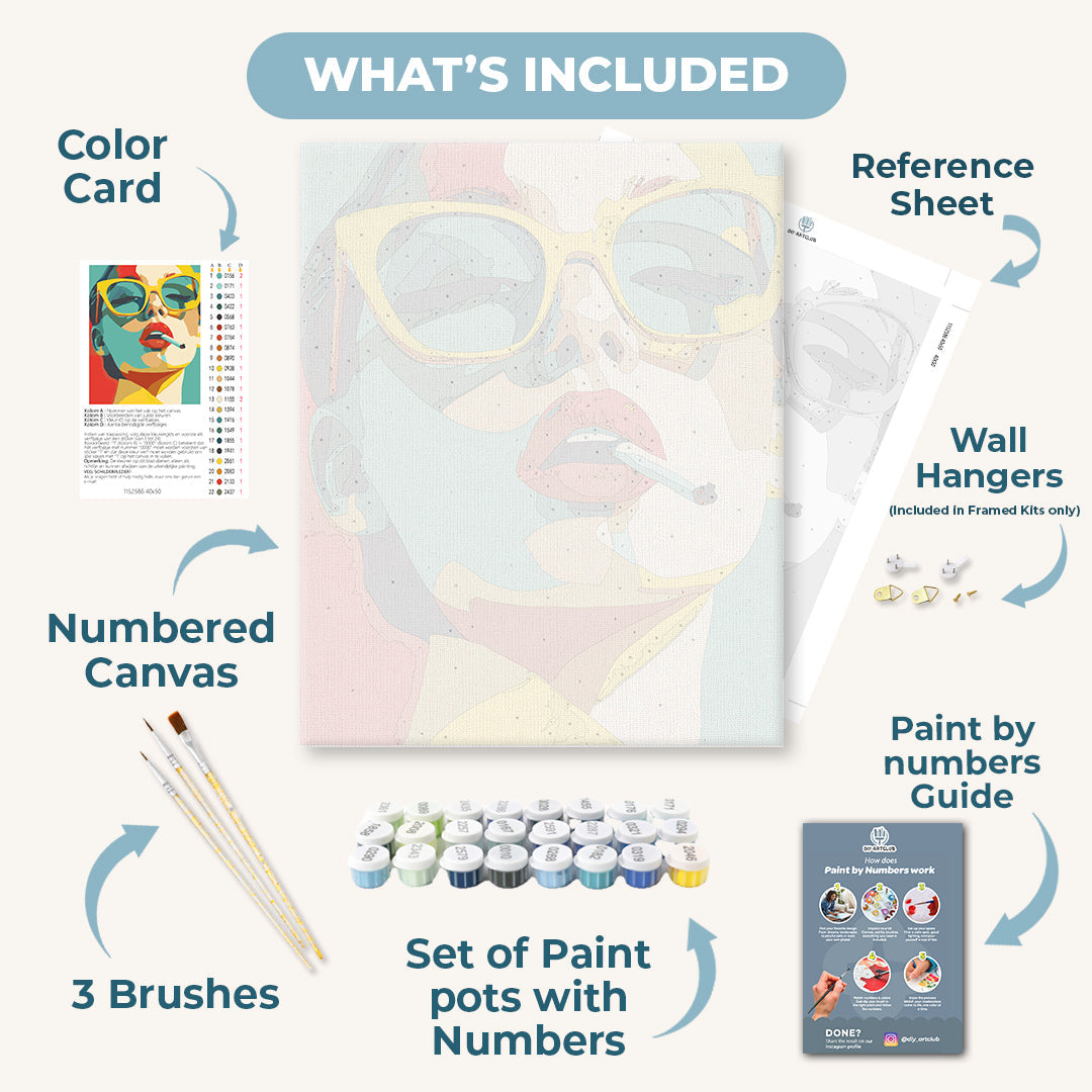 Lipstick & Defiance | Paint by Numbers
