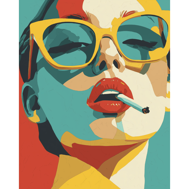 Lipstick & Defiance | Paint by Numbers