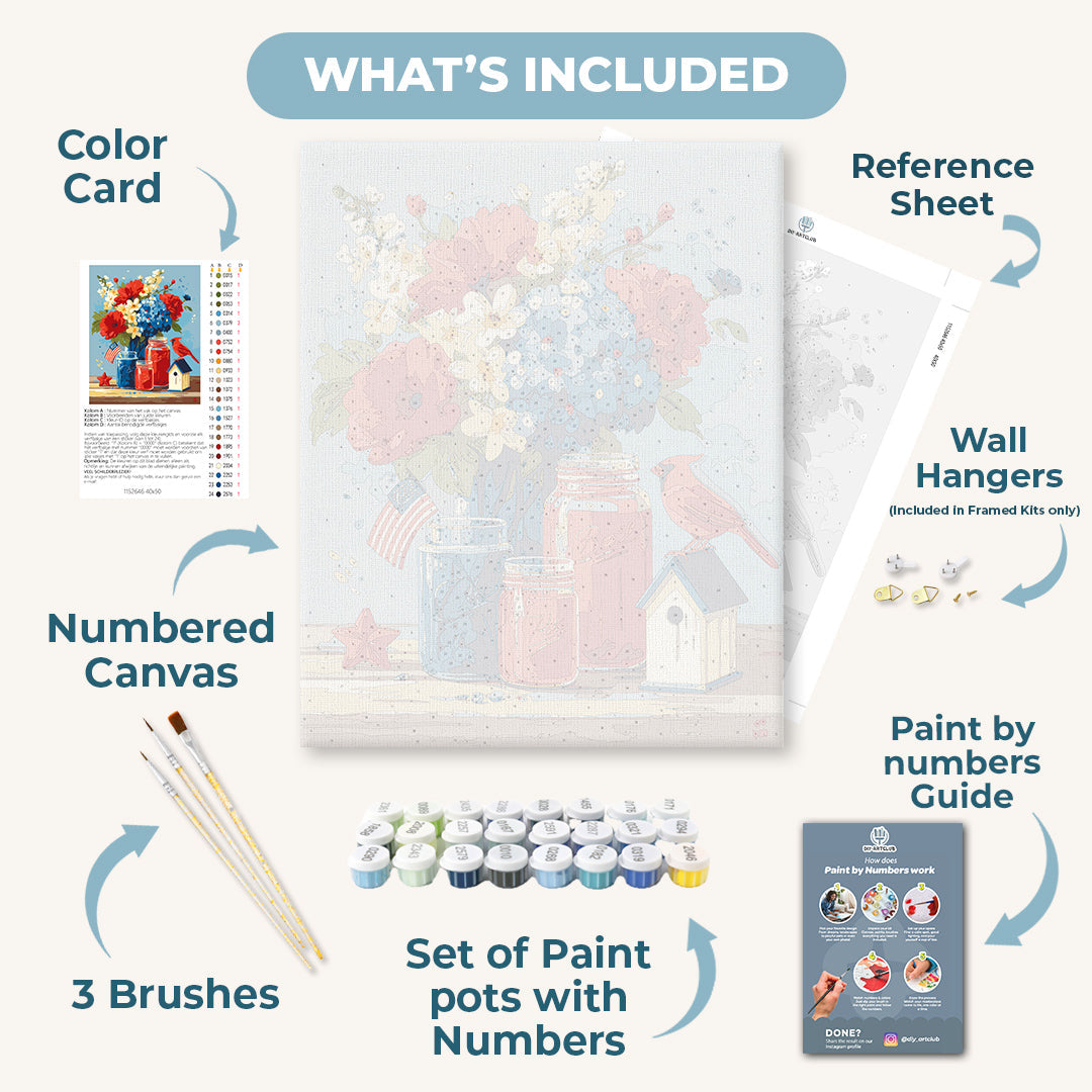 Patriotic Arrangement | Paint by Numbers