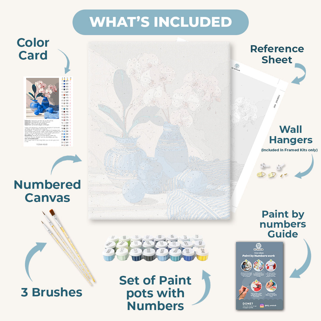 Orchid and Porcelain | Paint by Numbers