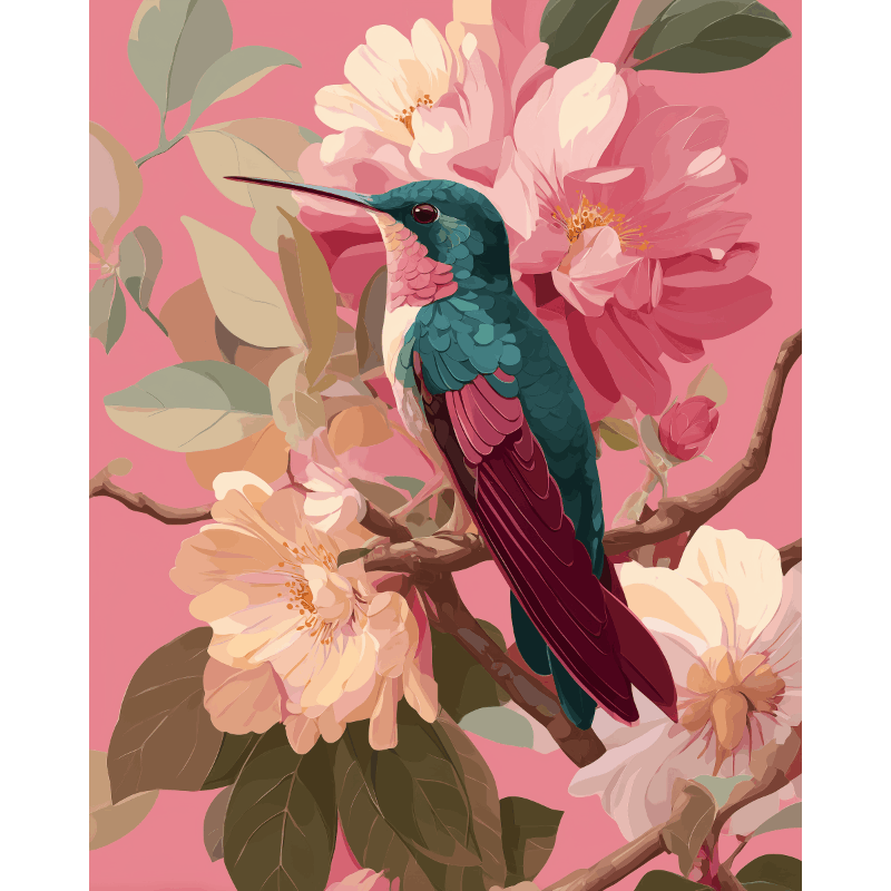 Botanical Bird | Paint by Numbers