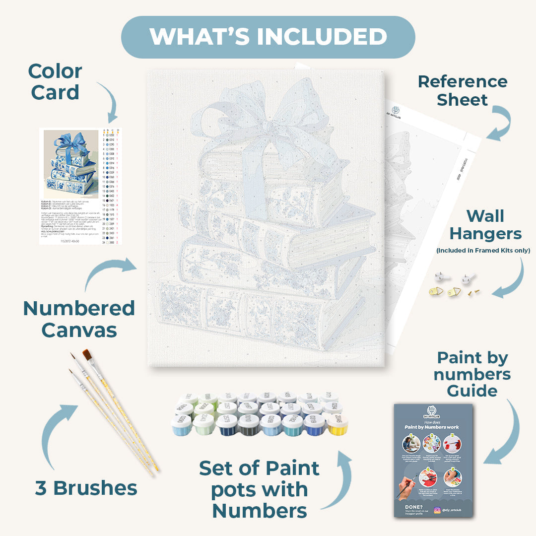 Stories Wrapped in Blue | Paint by Numbers