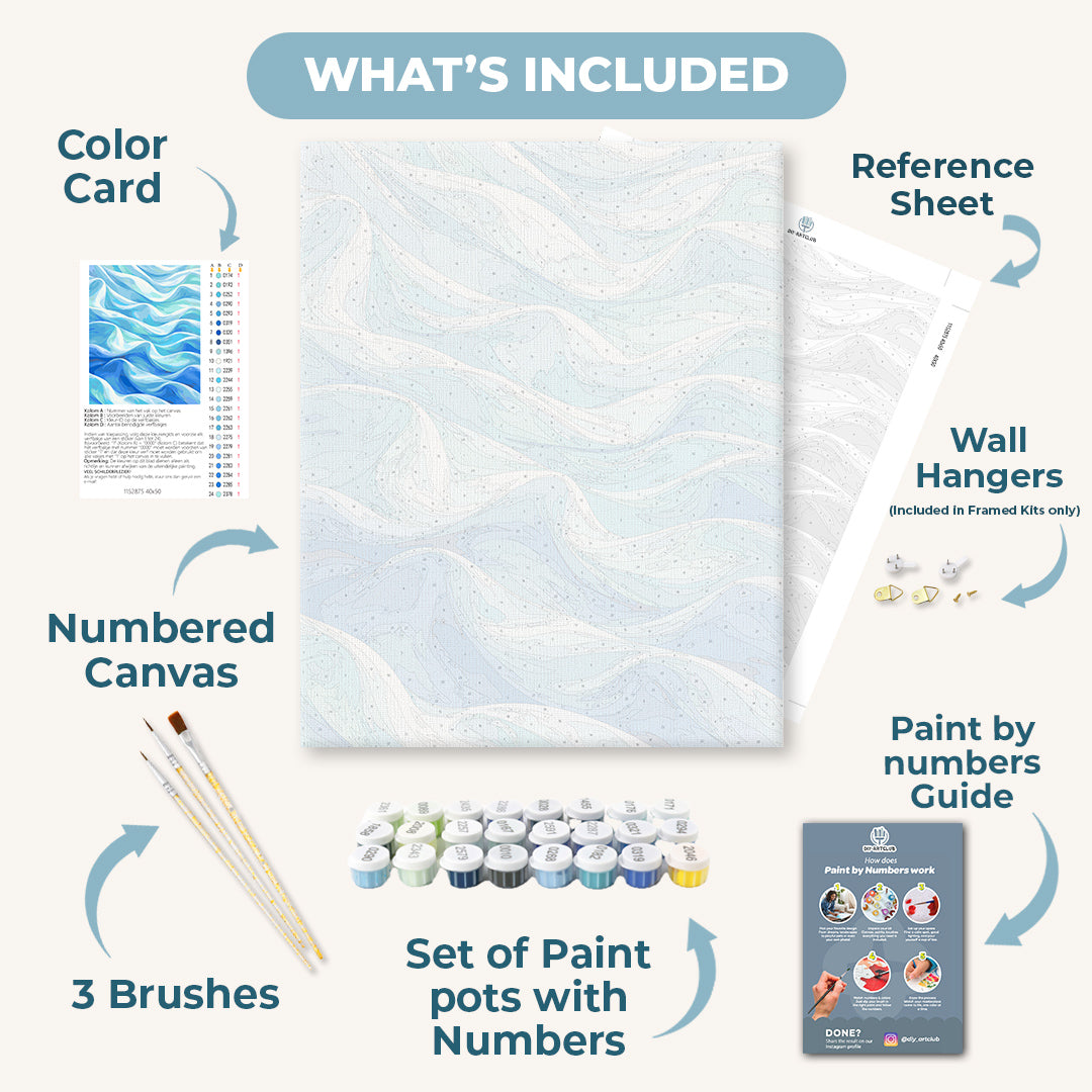 Blue Satin | Paint by Numbers