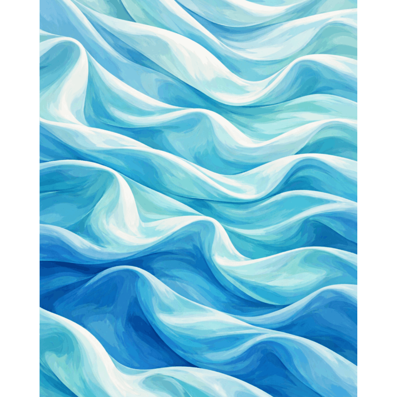 Blue Satin | Paint by Numbers