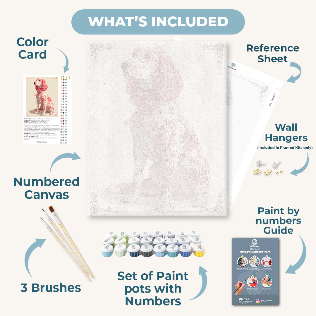A Noble Spaniel | Paint by Numbers