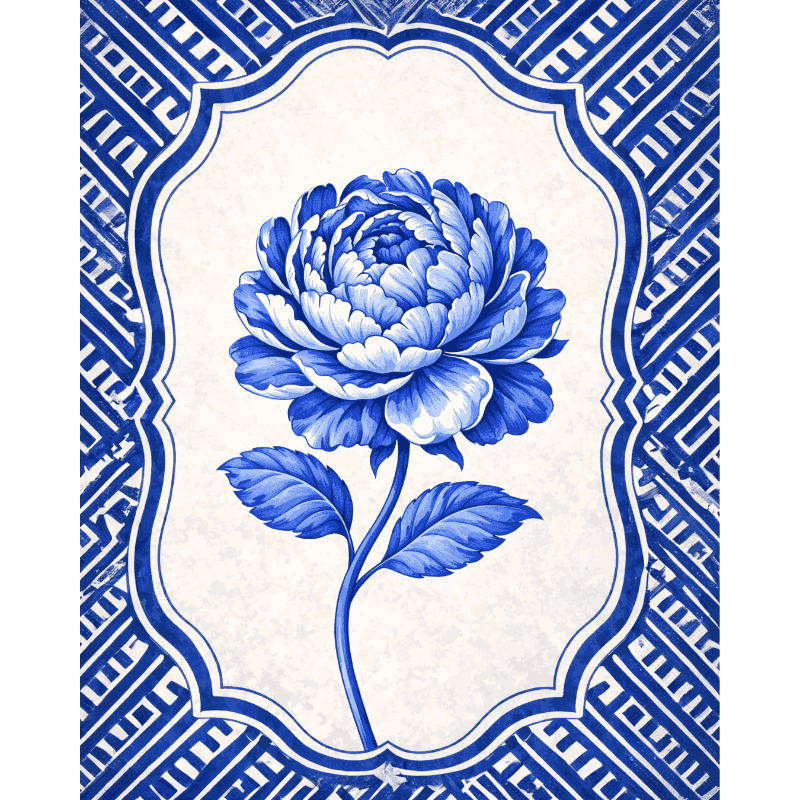 Ceramic Peony | Paint by Numbers
