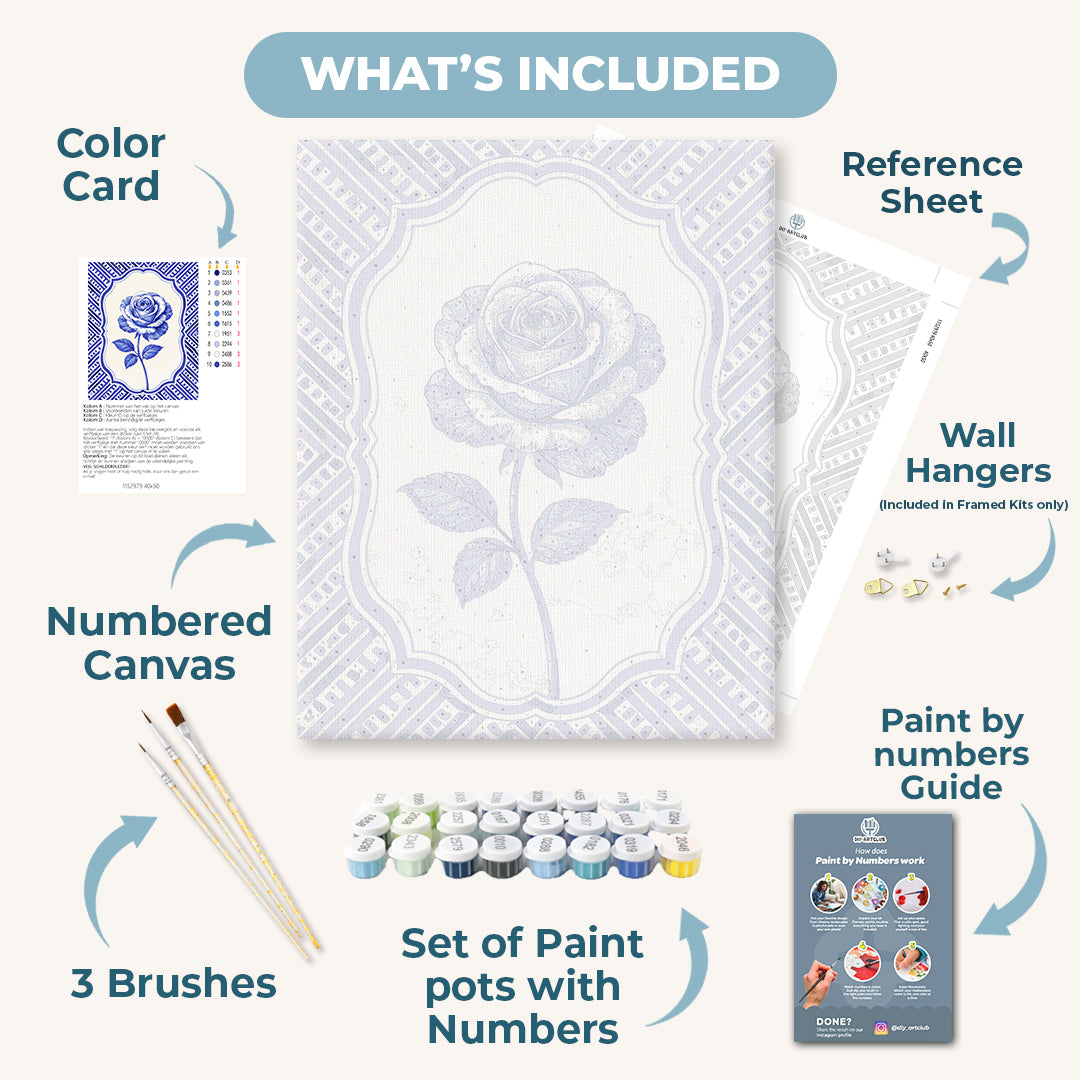 Ceramic Rose | Paint by Numbers