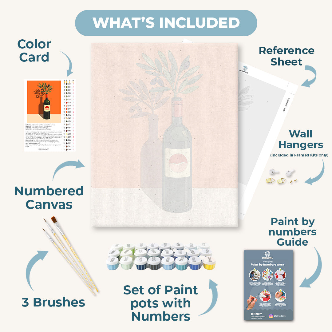 Olives & Glass | Paint by Numbers