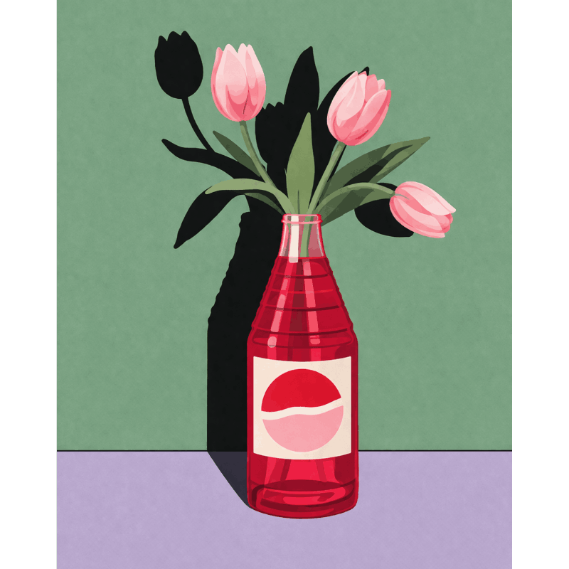 Tulips & Glass | Paint by Numbers