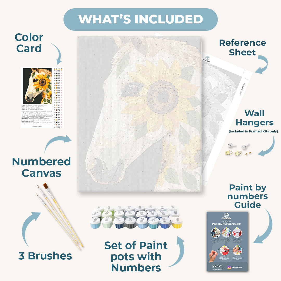 Sunflower Mare | Paint by Numbers