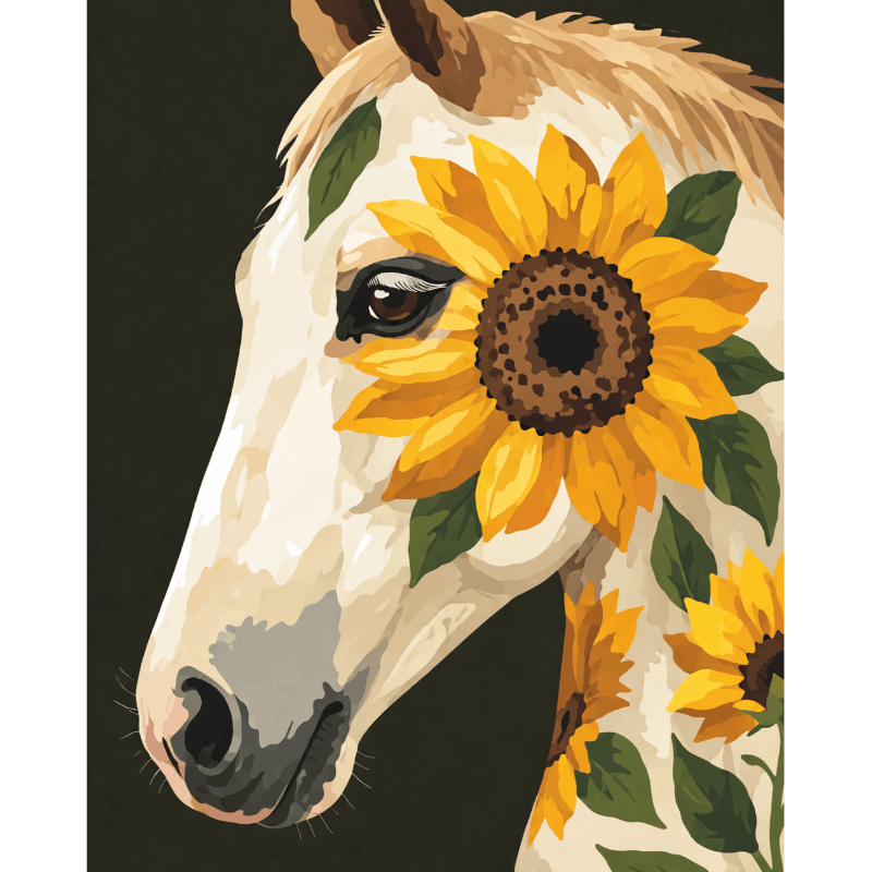 Sunflower Mare | Paint by Numbers