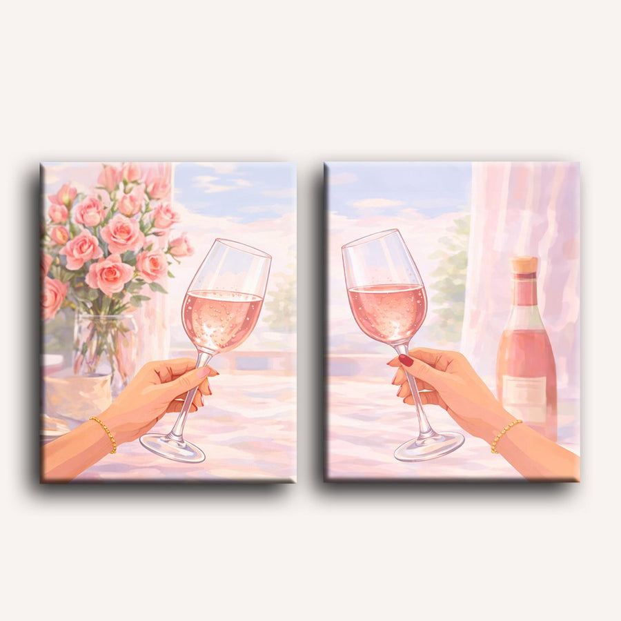 2 Mini Paintings | Cheers Set