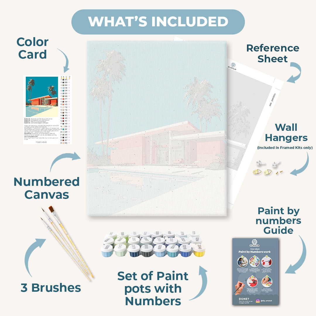 Modern Villa | Paint by Numbers