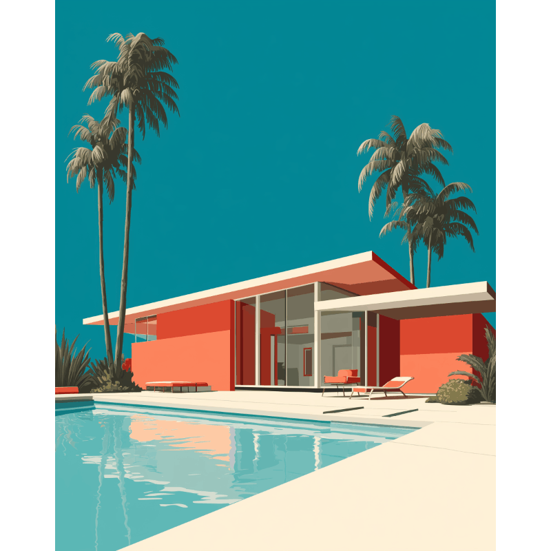 Modern Villa | Paint by Numbers