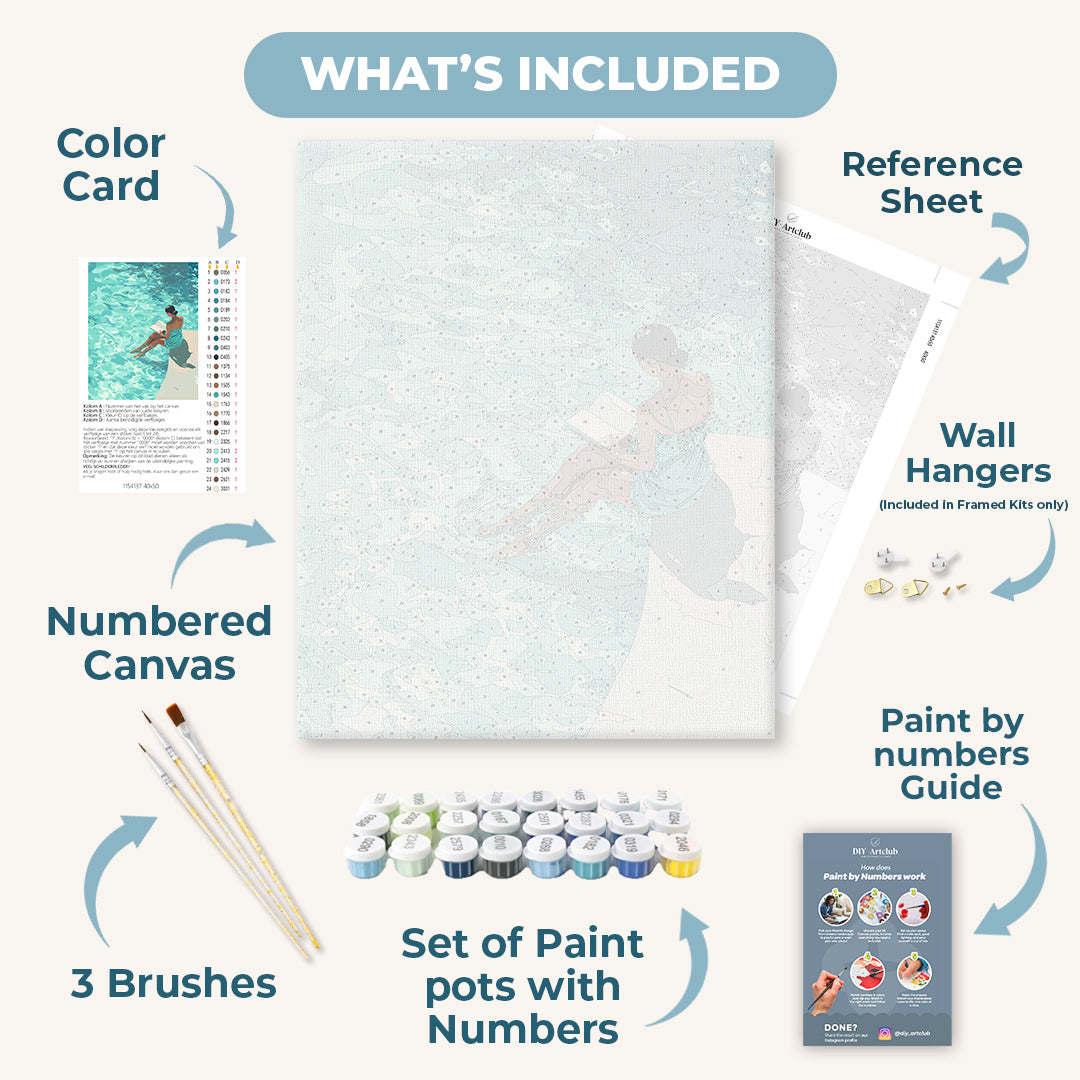 By the Pool | Paint by Numbers