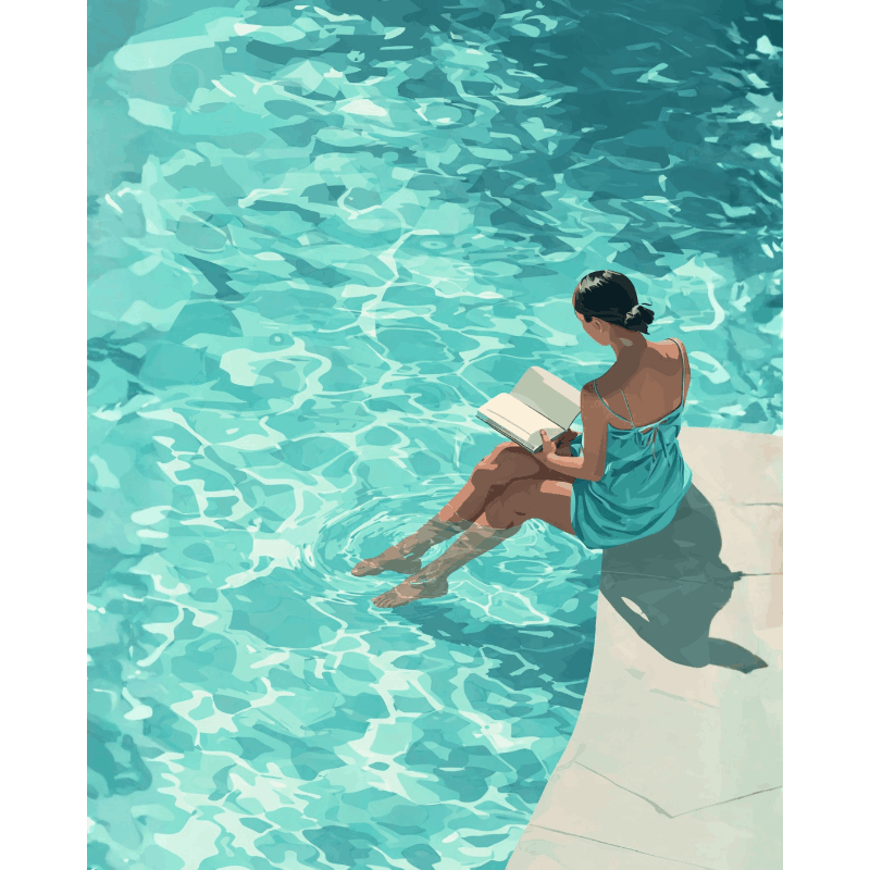 By the Pool | Paint by Numbers