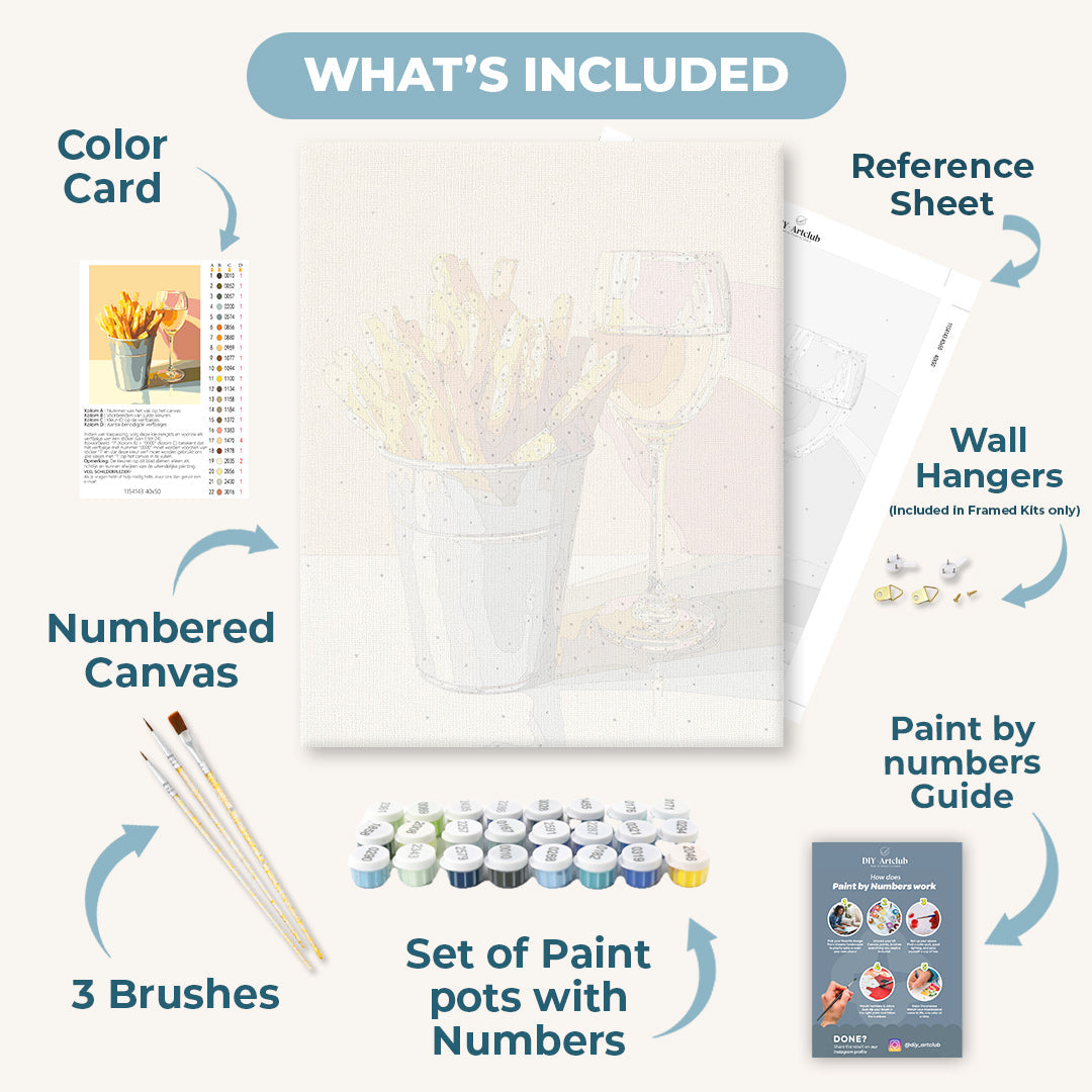 Fancy Fries | Paint by Numbers