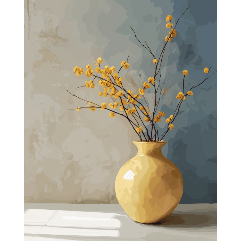 Golden Vase | Paint by Numbers