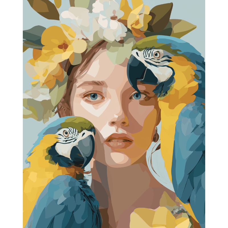 Tropical Muse | Paint by Numbers