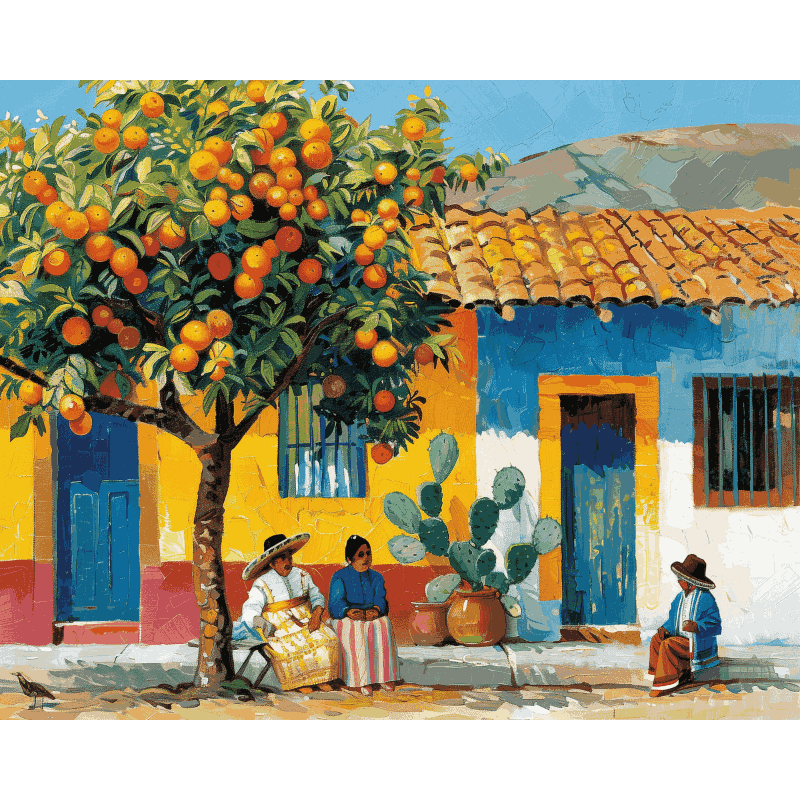 Mexican Village | Paint by Numbers
