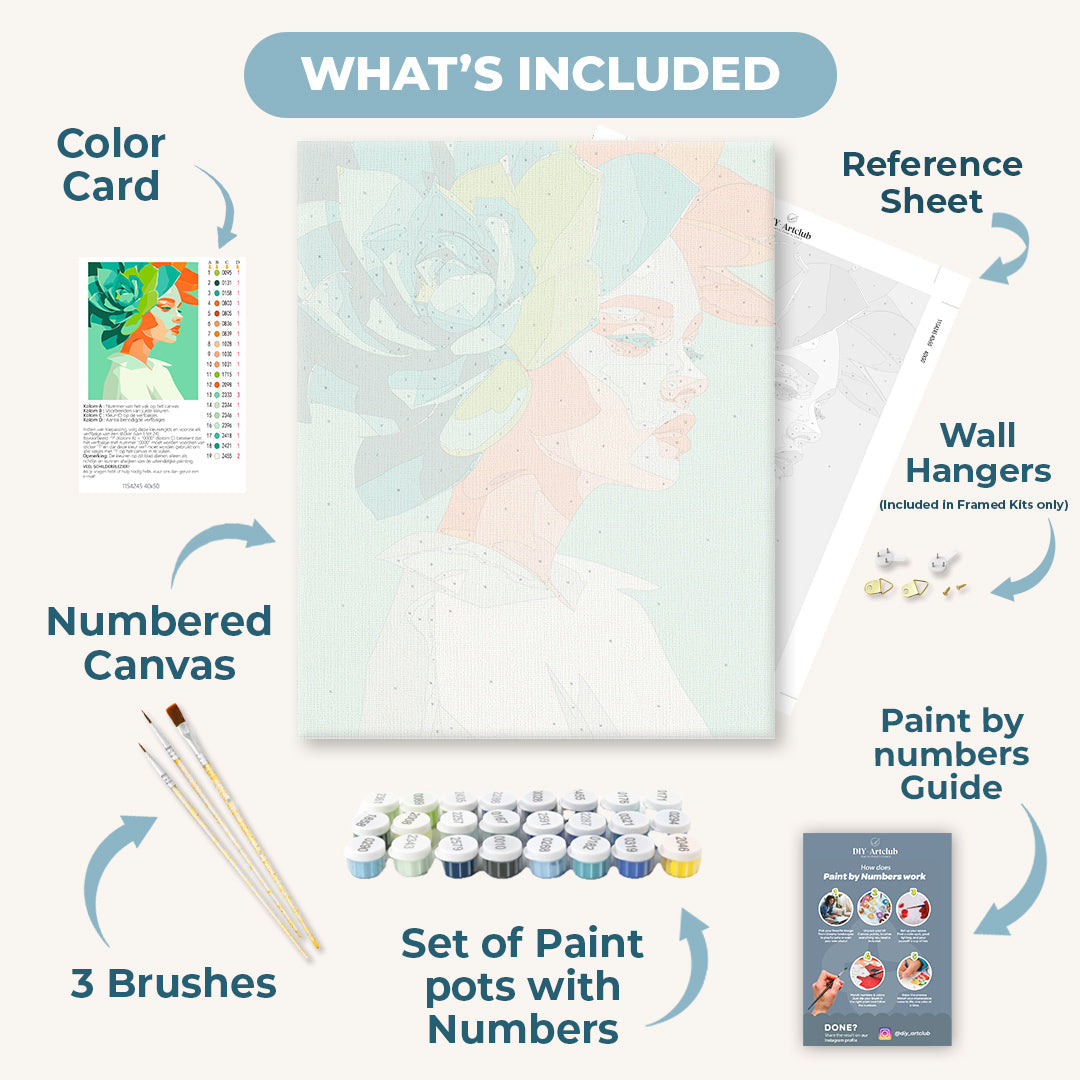Modern Nymph | Paint by Numbers