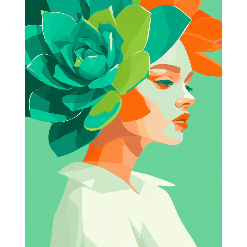 Modern Nymph | Paint by Numbers