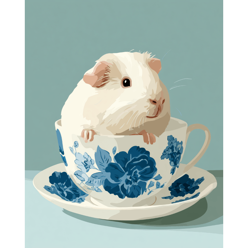 Cup of Cuteness | Paint by Numbers