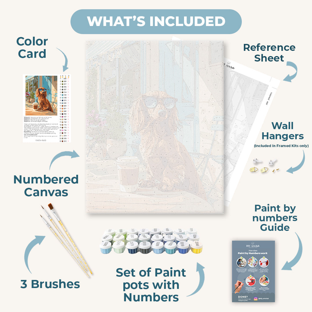 Cool Dog | Paint by Numbers