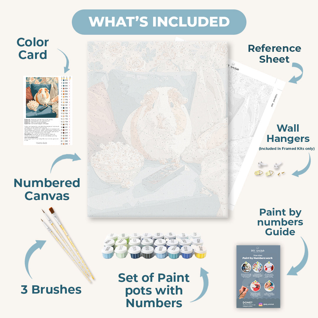 Movie Night Buddy | Paint by Numbers