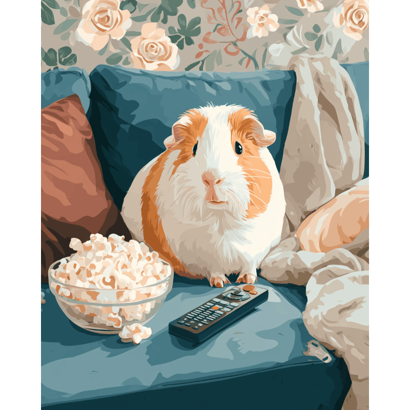 Movie Night Buddy | Paint by Numbers