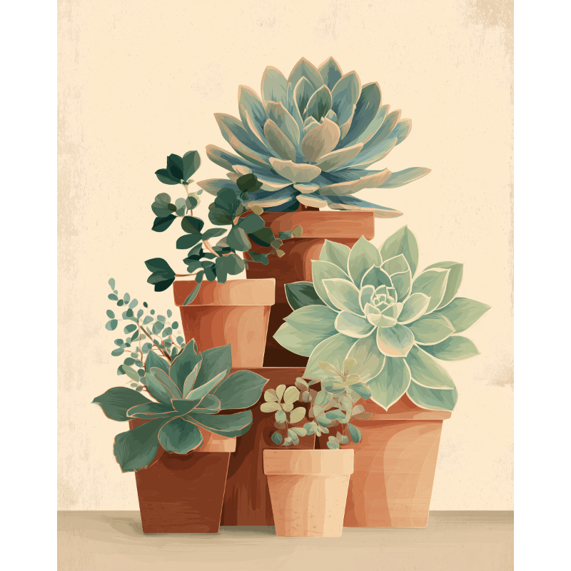 Minimal Botanica | Paint by Numbers