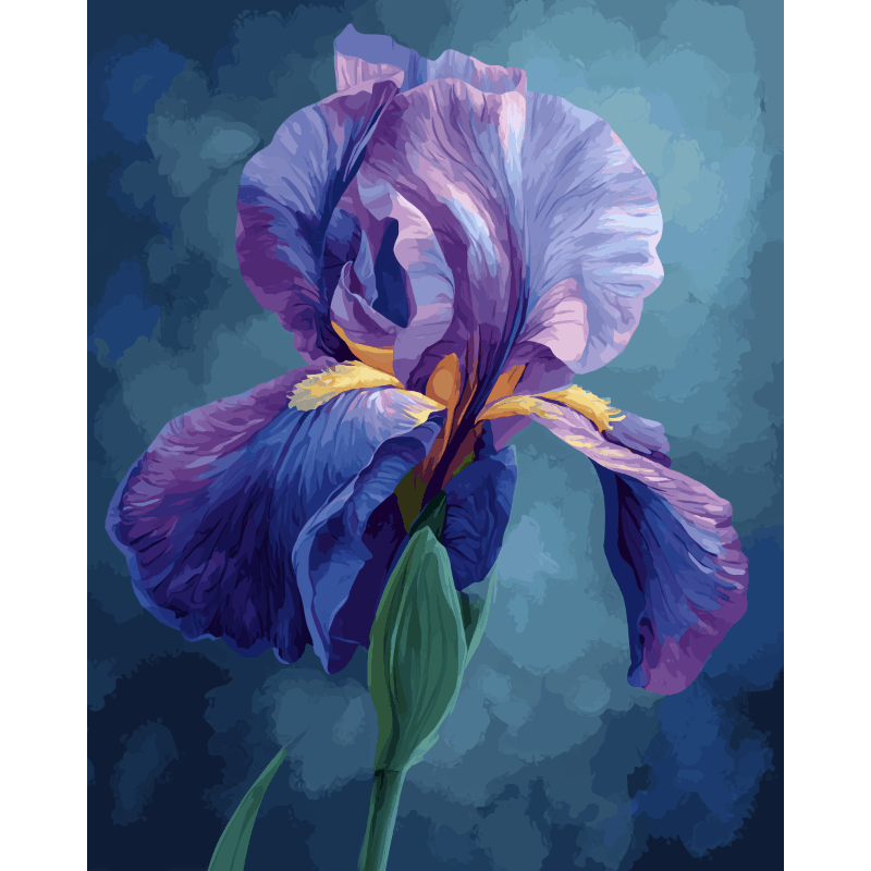Purple Bloom | Paint by Numbers