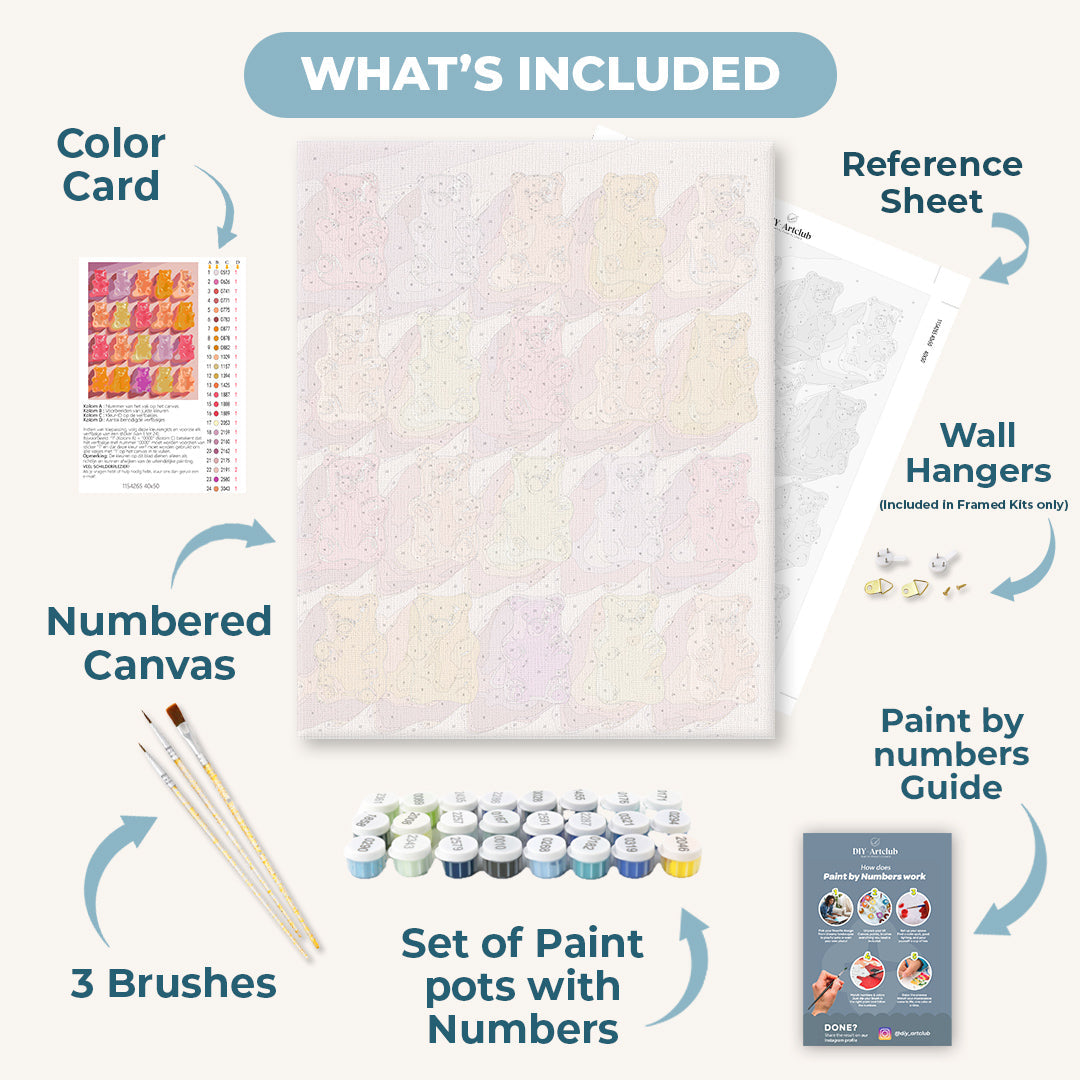 Gummy Bears | Paint by Numbers