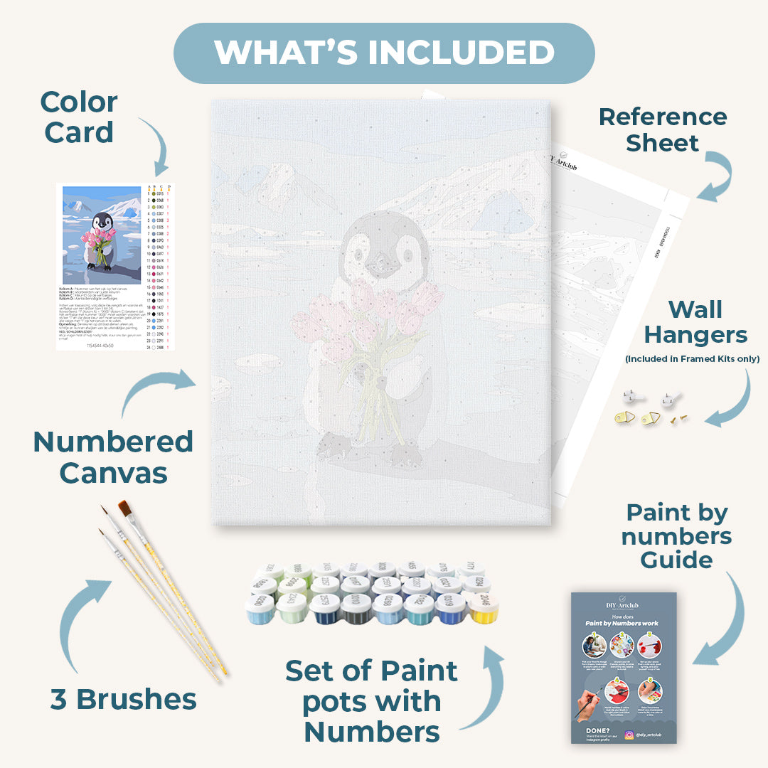 Baby Penguin | Paint by Numbers