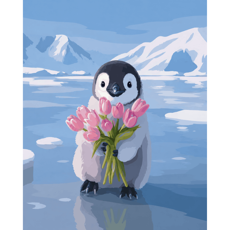 Baby Penguin | Paint by Numbers