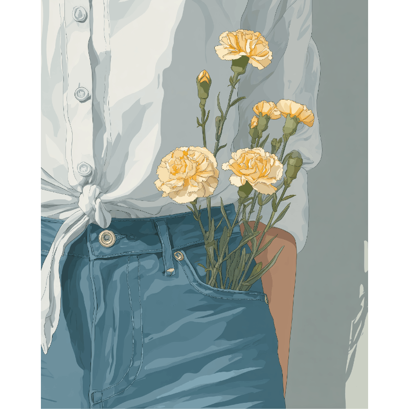 Blooming Pockets | Paint by Numbers