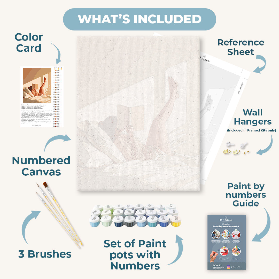 Behind Book Cover | Paint by Numbers