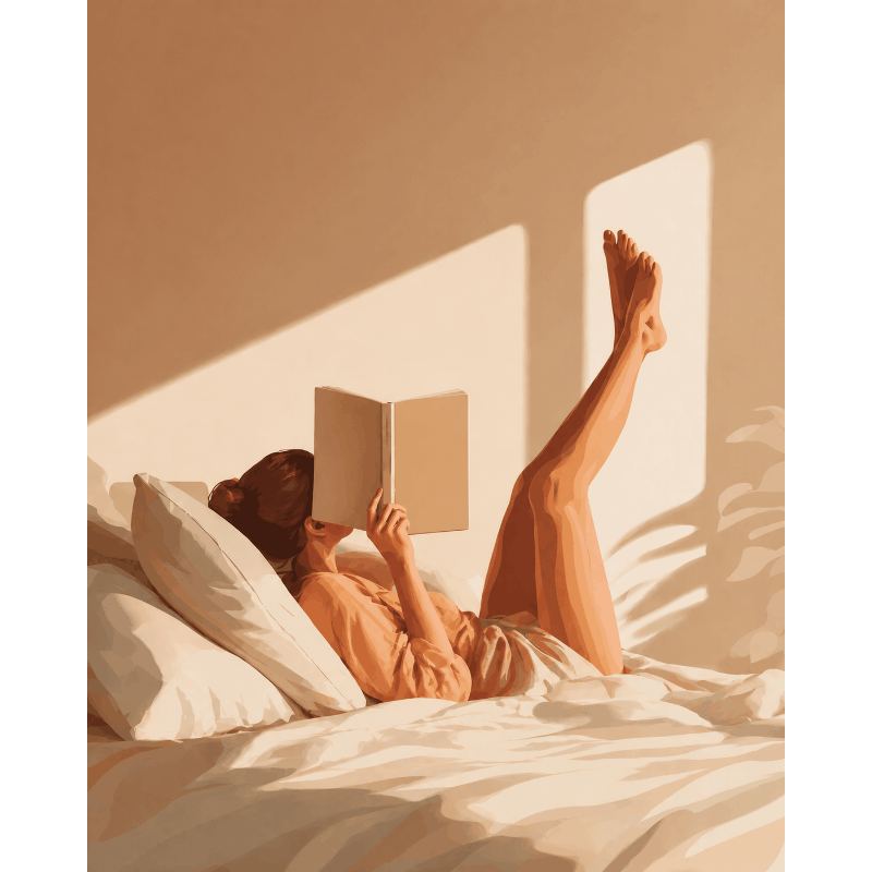 Behind Book Cover | Paint by Numbers