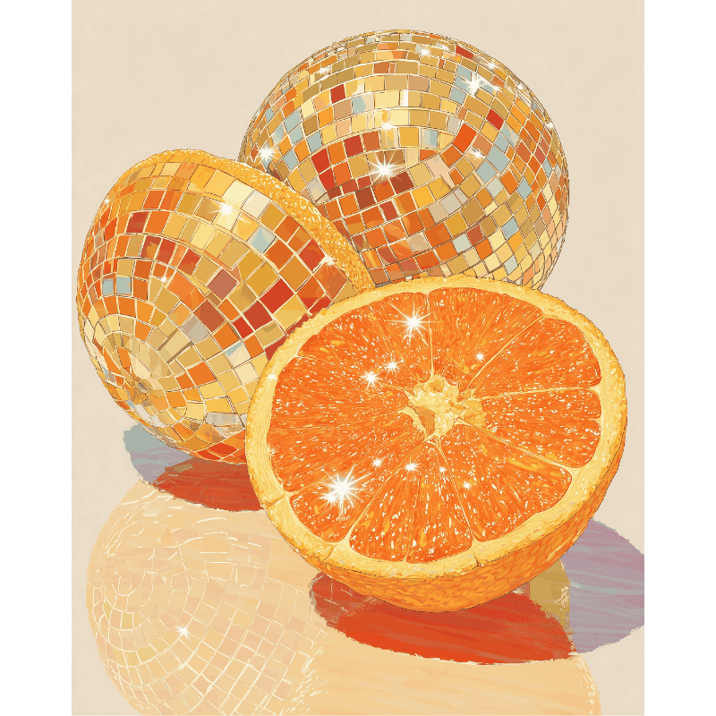Disco - Orange | Paint by Numbers