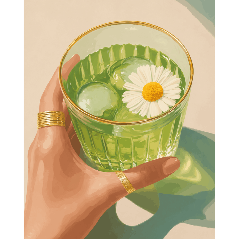 Iced Matcha | Paint by Numbers