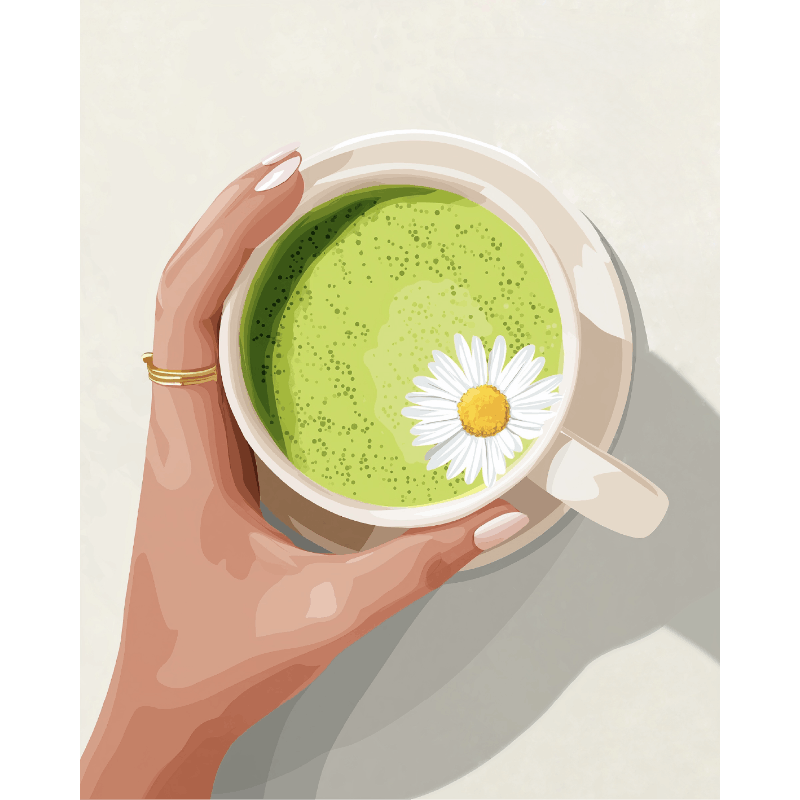 Matcha Latte | Paint by Numbers