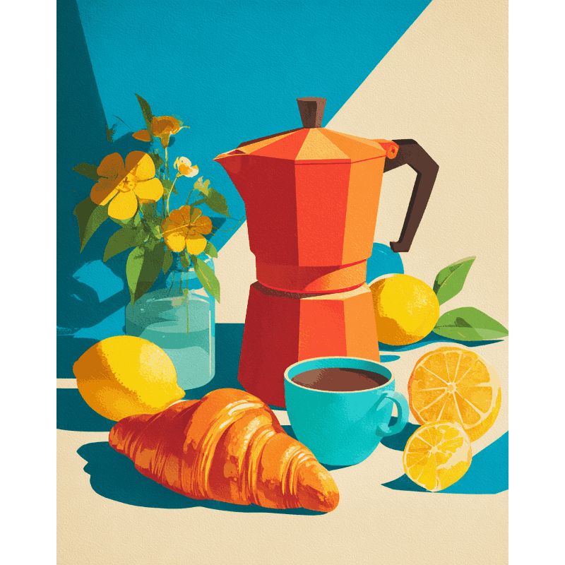 Breakfast in Light | Paint by Numbers