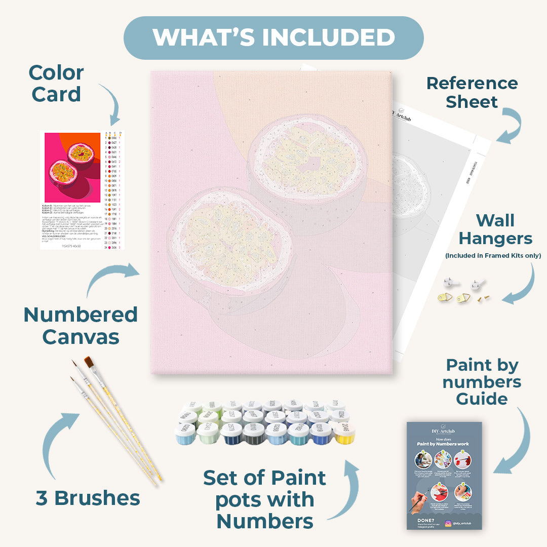Vivid Passion Fruit | Paint by Numbers